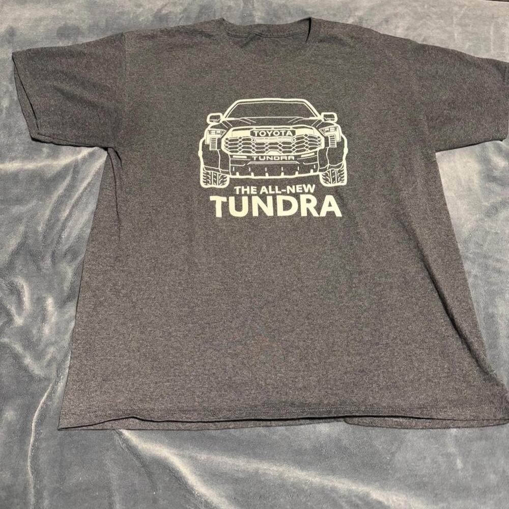 Gray toyota tundra truck tee